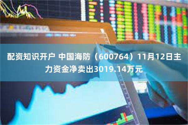 配资知识开户 中国海防（600764）11月12日主力资金净卖出3019.14万元