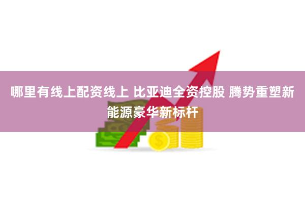 哪里有线上配资线上 比亚迪全资控股 腾势重塑新能源豪华新标杆