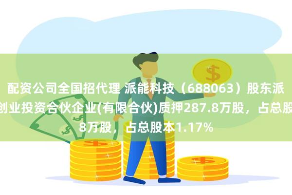 配资公司全国招代理 派能科技（688063）股东派锂(宁波)创业投资合伙企业(有限合伙)质押287.8万股，占总股本1.17%