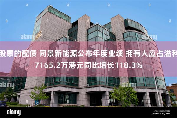 股票的配债 同景新能源公布年度业绩 拥有人应占溢利7165.2万港元同比增长118.3%
