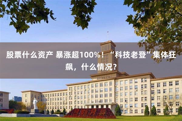 股票什么资产 暴涨超100%！“科技老登”集体狂飙，什么情况？