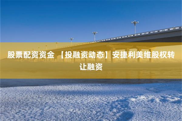 股票配资资金 【投融资动态】安捷利美维股权转让融资