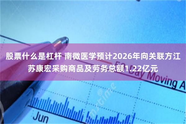 股票什么是杠杆 南微医学预计2026年向关联方江苏康宏采购商品及劳务总额1.22亿元