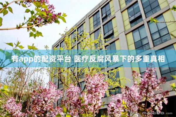 有app的配资平台 医疗反腐风暴下的多重真相