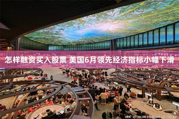 怎样融资买入股票 美国6月领先经济指标小幅下滑