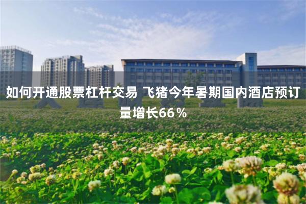 如何开通股票杠杆交易 飞猪今年暑期国内酒店预订量增长66％